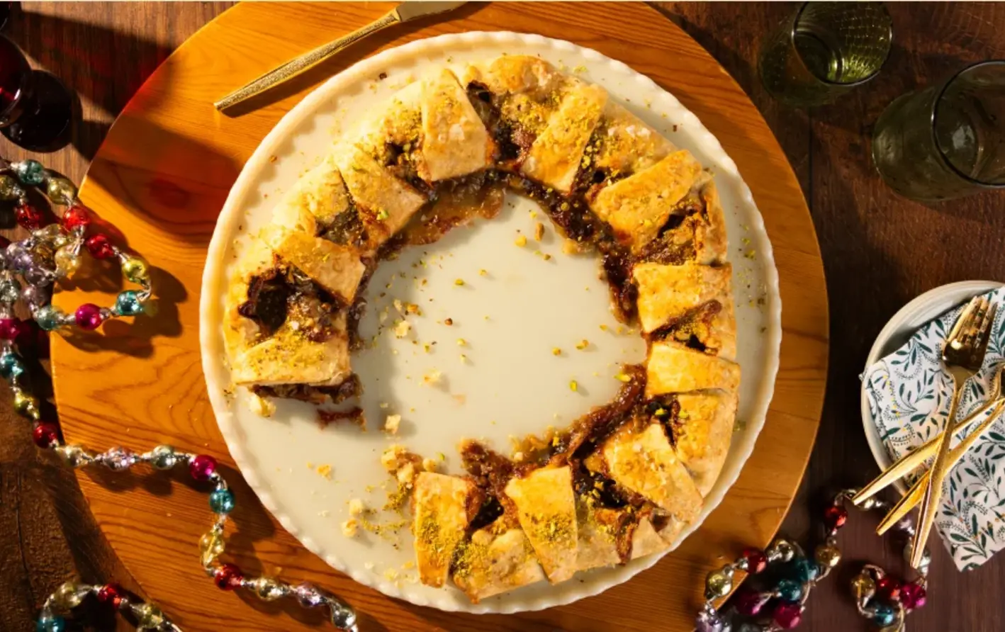 Cranberry Pistachio Wreath