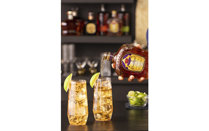Crown Royal Deluxe and Ginger