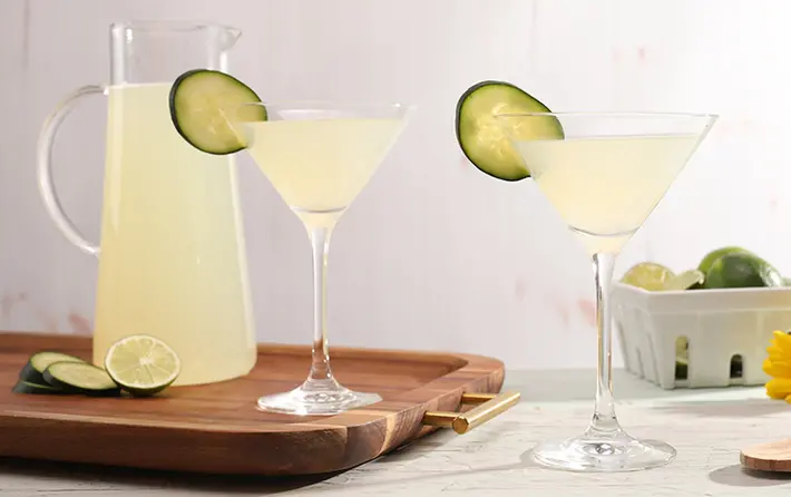 Cucumber Basil Martini