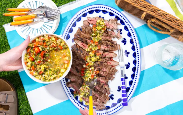 Flank Steak & Tropical Chimichurri