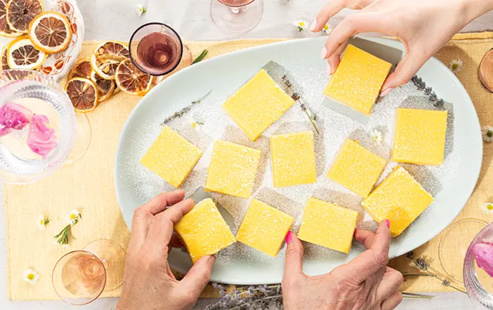 Lavender Lemon Bars