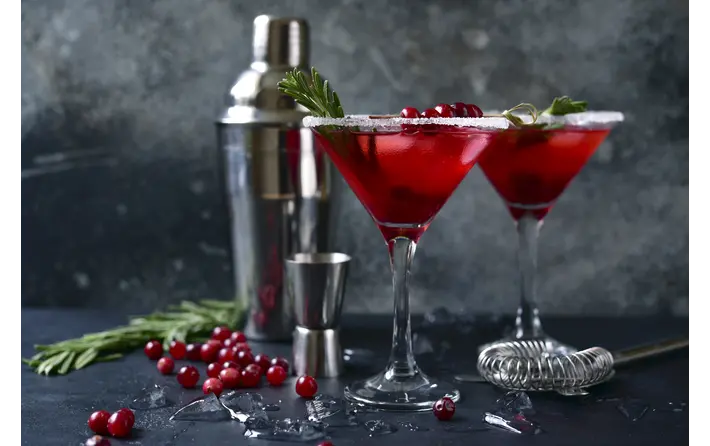 Cherry Christmas Martini
