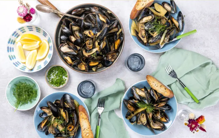 Mussels & Fernet Cream Sauce