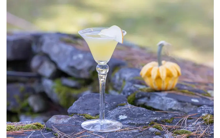 Spiced Pear Cocktail. Recipe by Ethan Guillemette