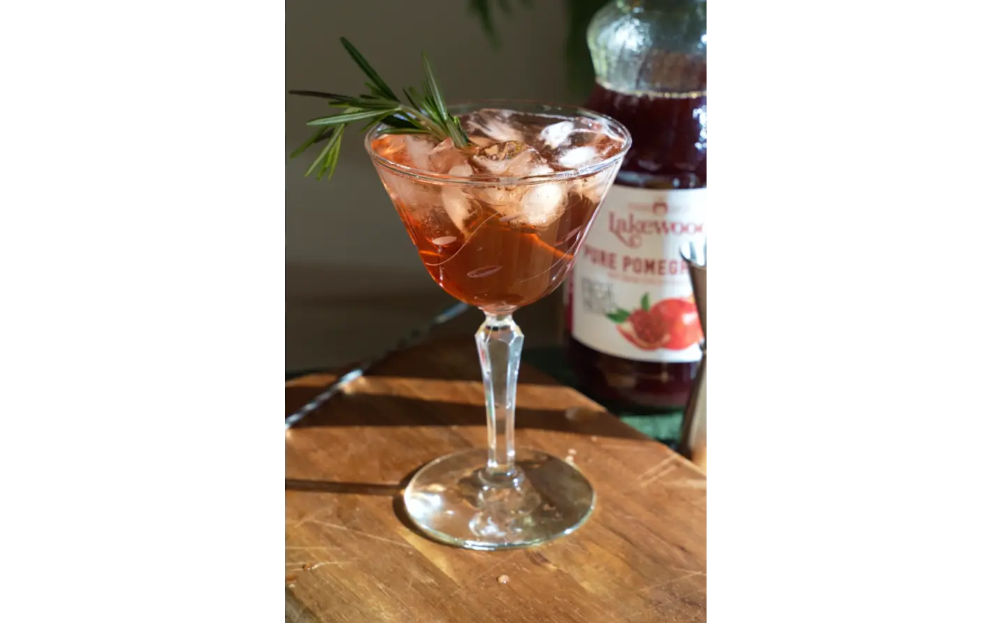 Rosemary Pomegranate Fizz Mocktail