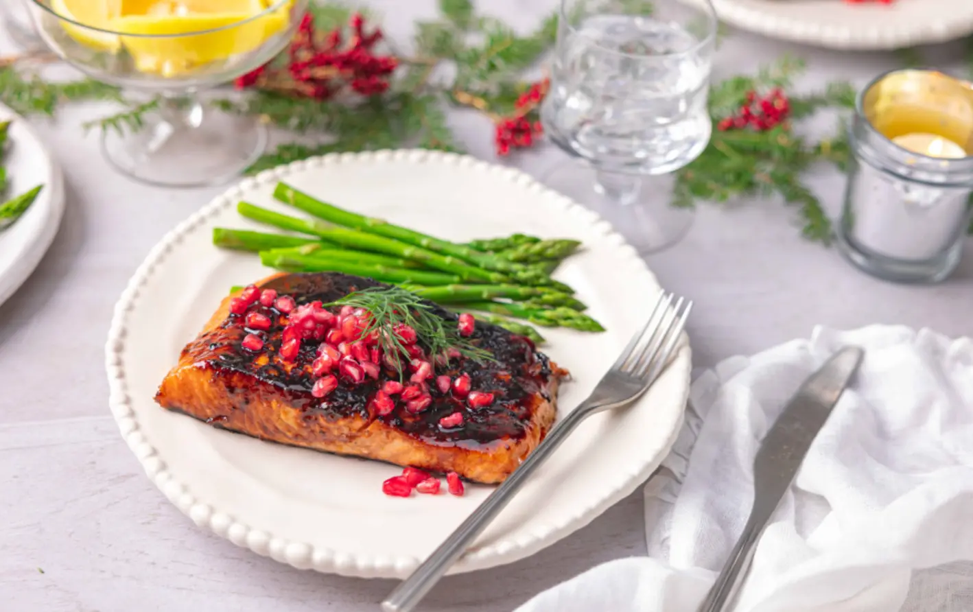 Pomegranate Salmon Dish