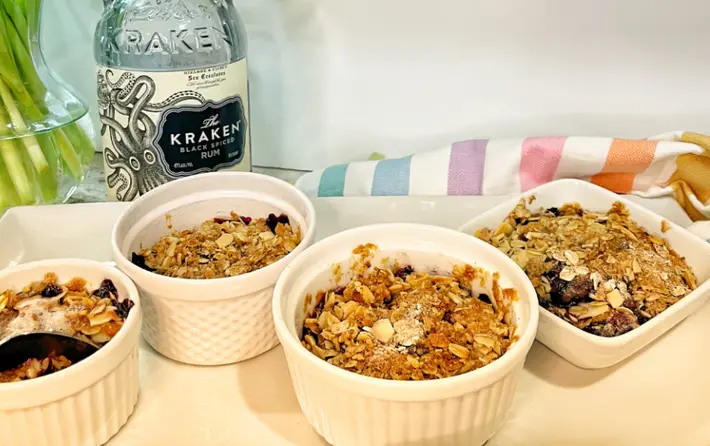 Rum Blueberry Crisp
