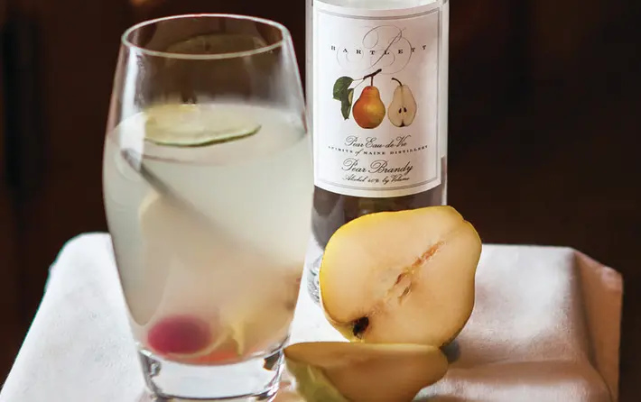 The Rum Ginger Pear Collins