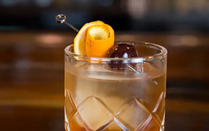 Sapphire Salted Caramel Old Fashioned