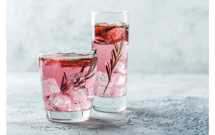 Strawberry Rosemary Mocktail