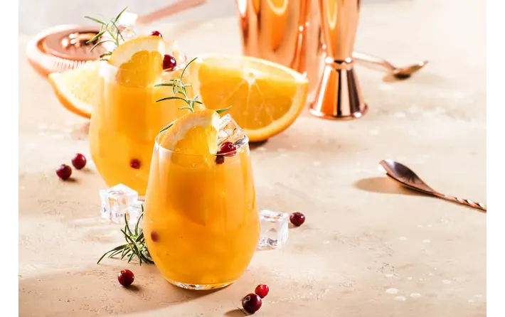 Summery Orange Cranberry Mocktail