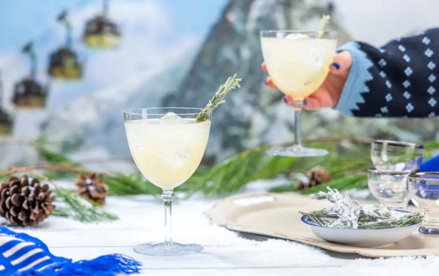 Tequila Winter Spritz cocktail