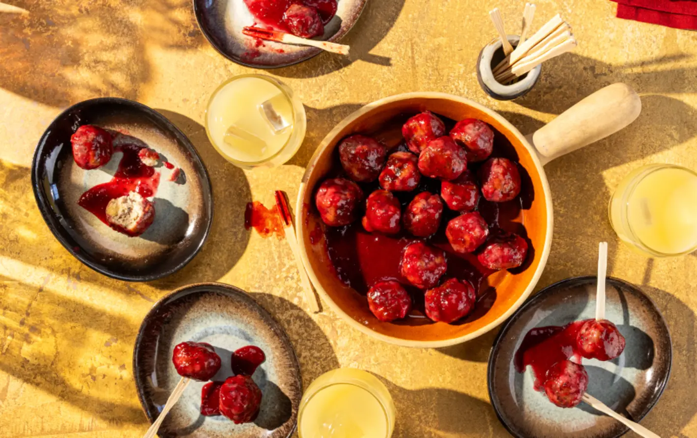 Vodka Cran Turkey Meatballs