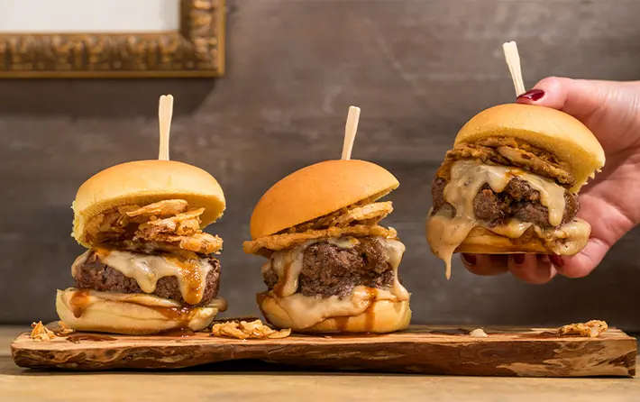 Whiskey Glazed Sliders