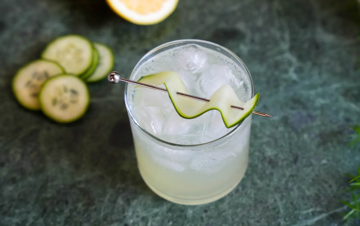 white linen cocktail