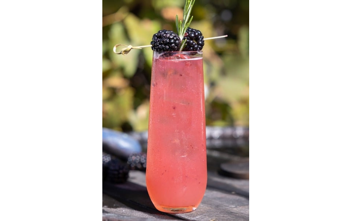 Blackberry vodka cocktail