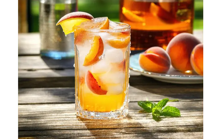 Summer Peach Tea Cocktail