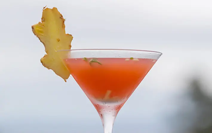 Blood Orange-Basil Cosmo