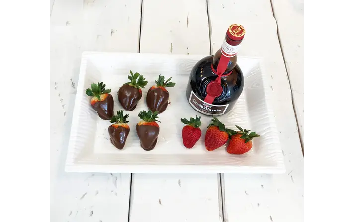 Chocolate Dipped Grand Marnier Strawberries