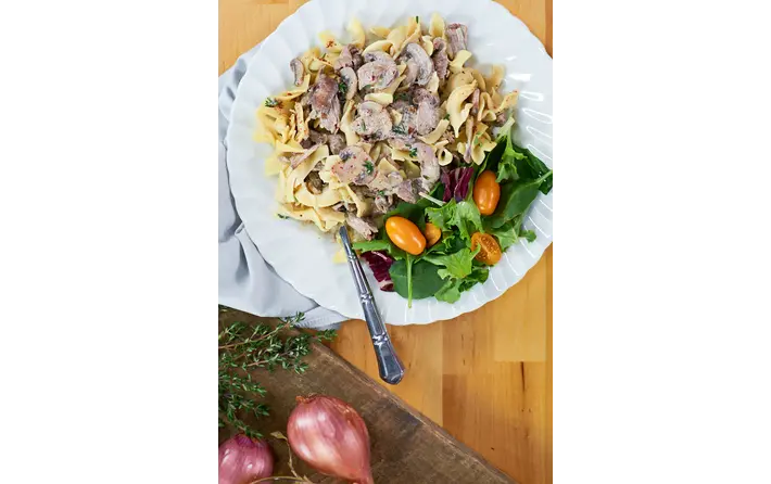 Vodka Beef Stroganoff