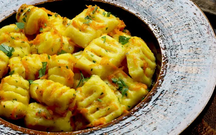 Sweet Potato Gnocchi with Bourbon Orange Brown Butter