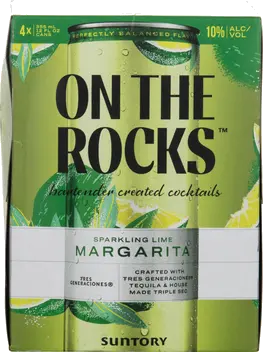ON THE ROCKS SPARKLING LIME MARGARITA 4P