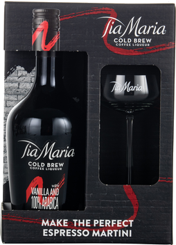 TIA MARIA WITH MARTINI GLASS