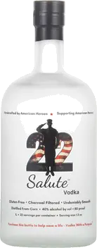 22 SALUTE VODKA SUPPORTING VETS &amp; FIRST