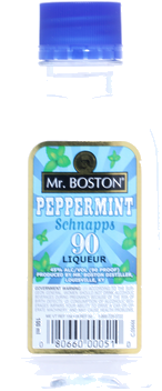 MR BOSTON PEPPERMINT SCHNAPPS