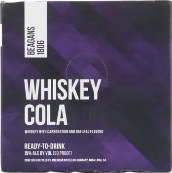 BEAGANS WHISKEY COLA 4PK