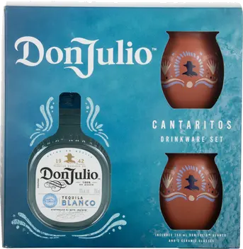 DON JULIO BLANCO W/ CANTAERITOS GLASSES