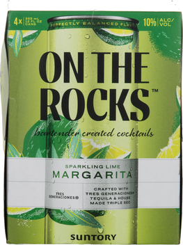 ON THE ROCKS SPARKLING LIME MARGARITA 4P