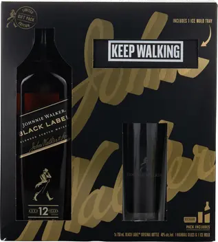 JOHNNIE WALKER BLACK W/ ICE MOLD