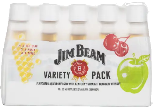 JIM BEAM FLAVORED WHISKEY 10 PACK