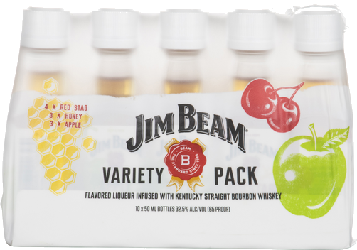 JIM BEAM FLAVORED WHISKEY 10 PACK