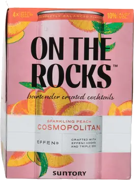 ON THE ROCKS SPARKLING PEACH COSMO