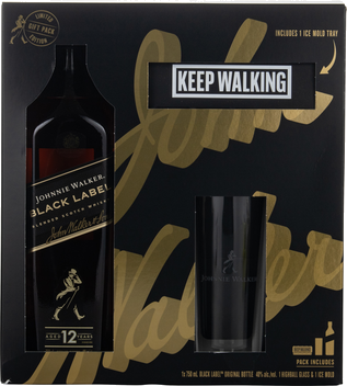 JOHNNIE WALKER BLACK W/ ICE MOLD