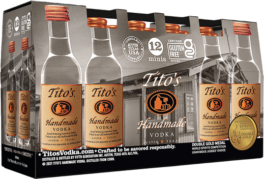 TITOS HANDMADE VODKA 12PK