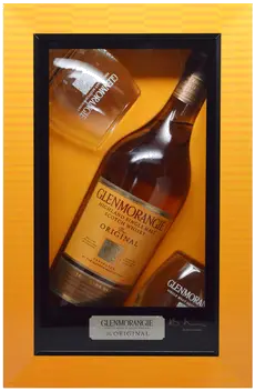 GLENMORANGIE ORG/2RCK GL IN FRAMED GF BX