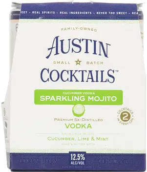 AUSTIN COCKTAIL CUCUMBER VODKA MOJITO