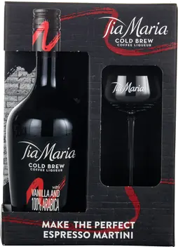 TIA MARIA WITH MARTINI GLASS