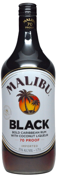 MALIBU BLACK COCONUT  RUM