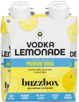 BUZZBOX VODKA LEMONADE COCKTAIL CARTON