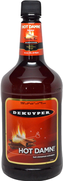 DEKUYPER HOT DAMN CINNAMON SCHNAPPS PET