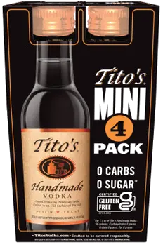 TITOS HANDMADE VODKA 4PK