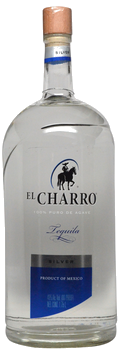 EL CHARRO 100% BLUE AGAVE SILVER TEQUILA