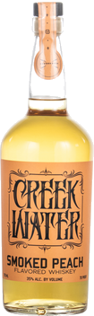 CREEK WATER SMOKED PEACH FLAVORED WHISKY