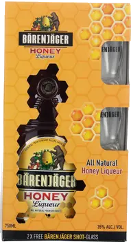 BARENJAGER HONEY/2-BOOT SHAPED SHOT GLS