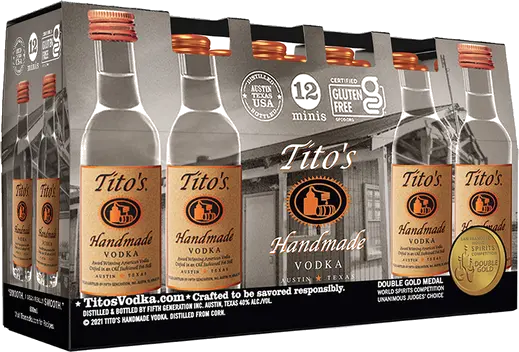 TITOS HANDMADE VODKA 12PK