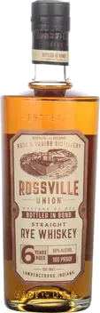 ROSSVILLE UNION BARREL PROOF RYE WHSKEY